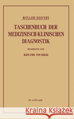 Taschenbuch Der Medizinisch-Klinischen Diagnostik Müller, Friedrich 9783662299111 J.F. Bergmann-Verlag