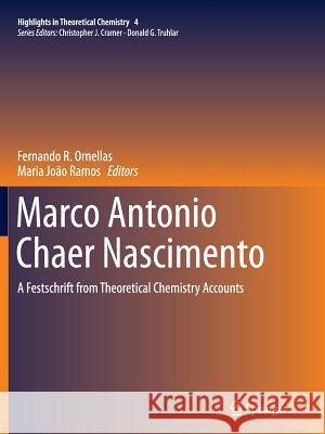 Marco Antonio Chaer Nascimento: A Festschrift from Theoretical Chemistry Accounts Ornellas, Fernando R. 9783662525029 Springer