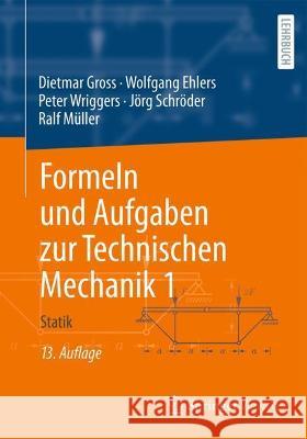 Formeln Und Aufgaben Zur Technischen Mechanik 1: Statik Gross, Dietmar 9783662618639