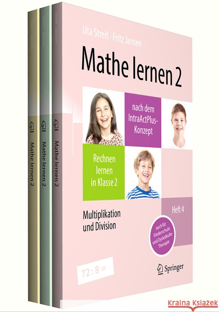 Mathe lernen 2 nach dem IntraActPlus-Konzept (Set: Hefte 4-6) Streit, Uta, Jansen, Fritz 9783662685365