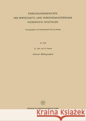Infrarot-Bibliographie Haase, H. 9783663201403 Vs Verlag Fur Sozialwissenschaften