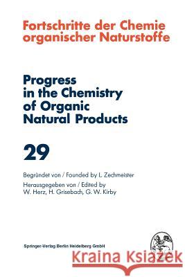Fortschritte Der Chemie Organischer Naturstoffe / Progress in the Chemistry of Organic Natural Products 29 Glotter, E. 9783709132616 Springer Verlag GmbH
