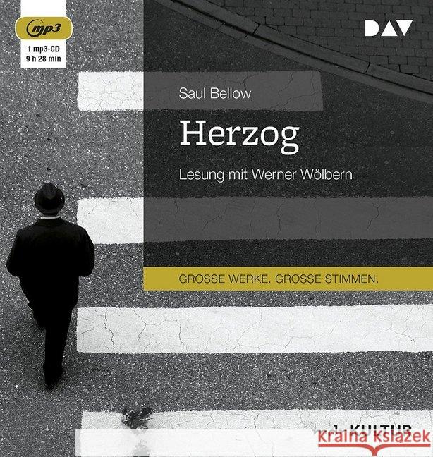 Herzog, 1 MP3-CD : Lesung mit Werner Wölbern (1 mp3-CD), Lesung. MP3 Format Bellow, Saul 9783742406781