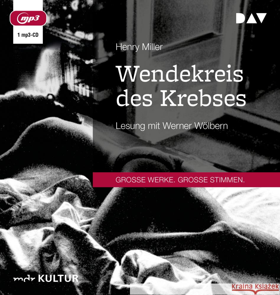 Wendekreis des Krebses, 1 Audio-CD, 1 MP3 Miller, Henry 9783742415745