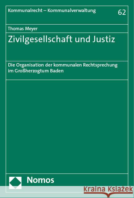 Zivilgesellschaft und Justiz Meyer, Thomas 9783756013043