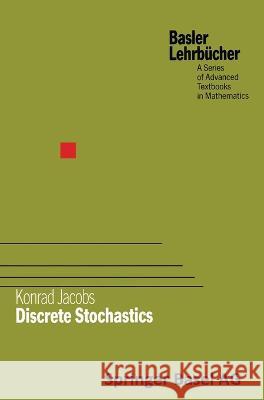 Discrete Stochastics Konrad Jacobs K. Jacobs K. Jacobs 9783764325916 Birkhauser