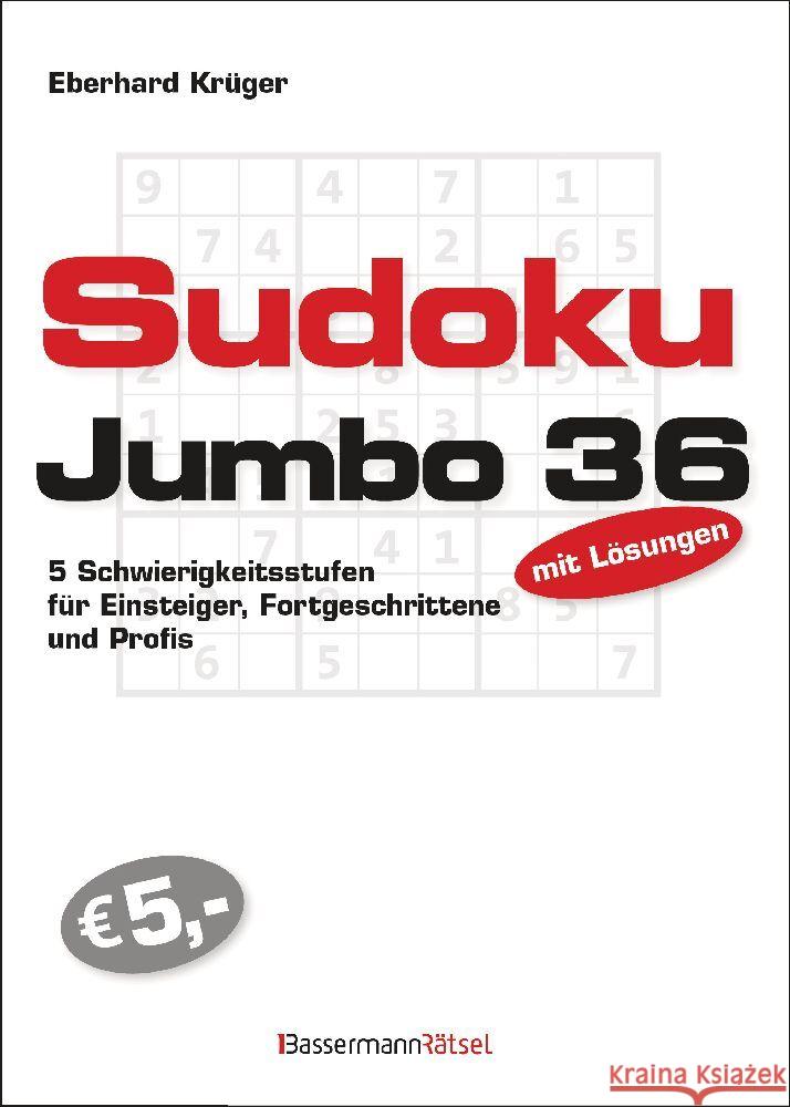 Sudokujumbo 36 Krüger, Eberhard 9783809447269