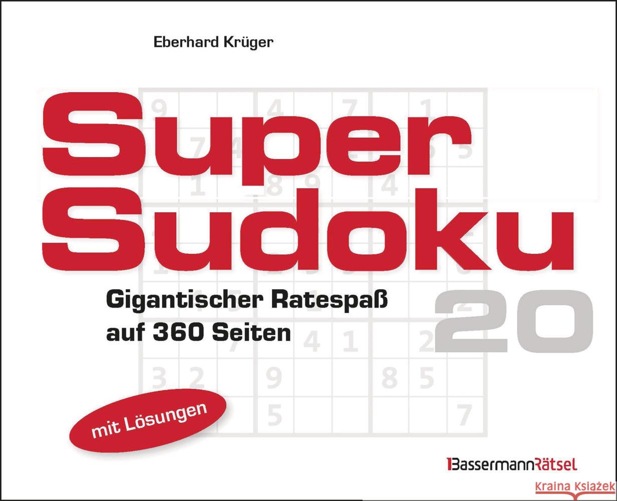 Supersudoku 20 Krüger, Eberhard 9783809448853