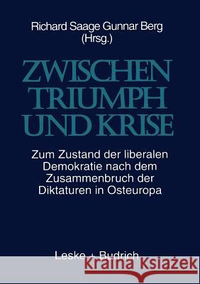 Zwischenglish Triumph Und Krise Peter Bremer Richard Saage Gunnar Berg 9783810017949 Vs Verlag Fur Sozialwissenschaften