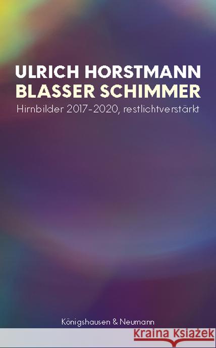 Blasser Schimmer Horstmann, Ulrich 9783826072543