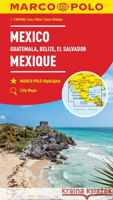 Mexico Marco Polo Map: Includes Guatemala, Belize and El Salvador Marco Polo 9783829739351 MAIRDUMONT GmbH & Co. KG