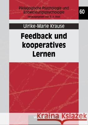 Feedback und kooperatives Lernen Krause, Ulrike-Marie 9783830918066