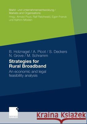 Strategies for Rural Broadband: An Economic and Legal Feasibility Analysis Holznagel, Bernd 9783834924193
