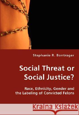 Social Threat or Social Justice? Stephanie Bontrager 9783836429504 VDM Verlag Dr. Mueller E.K.