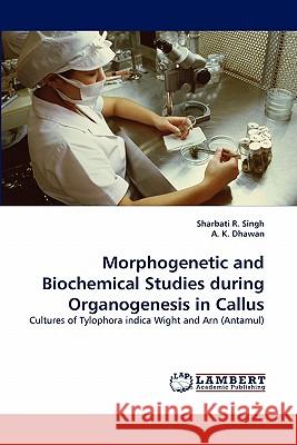 Morphogenetic and Biochemical Studies during Organogenesis in Callus Sharbati R Singh, A K Dhawan 9783844309621 LAP Lambert Academic Publishing
