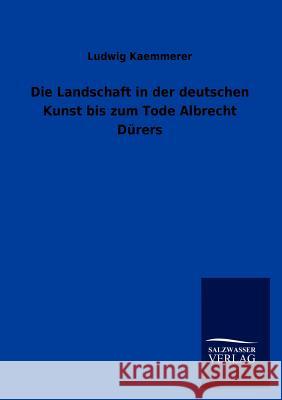 Die Landschaft in Der Deutschen Kunst Bis Zum Tode Albrecht Durers Ludwig Kaemmerer 9783846017036 Salzwasser-Verlag Gmbh