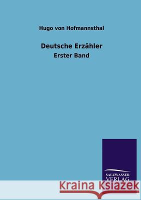 Deutsche Erzahler Hugo Vo 9783846018002 Salzwasser-Verlag Gmbh