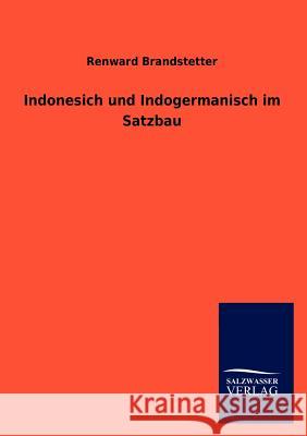 Indonesich und Indogermanisch im Satzbau Brandstetter, Renward 9783846018590