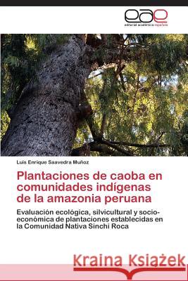 Plantaciones de caoba en comunidades indígenas de la amazonia peruana Saavedra Muñoz Luis Enrique 9783848473298 Editorial Academica Espanola