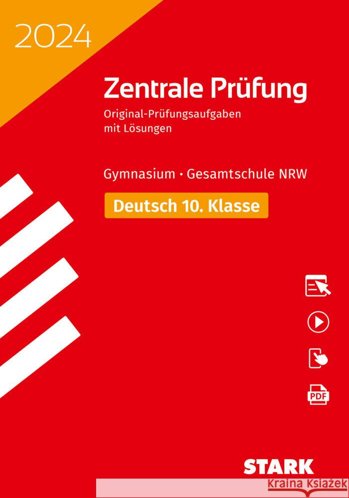STARK Zentrale Prüfung 2024 - Deutsch 10. Klasse - NRW, m. 1 Buch, m. 1 Beilage Esser-Palm, Regina, Volkhausen, Bernd 9783849056766