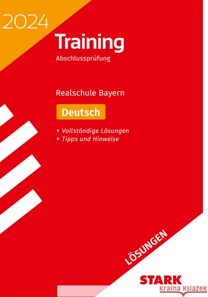 STARK Lösungen zu Training Abschlussprüfung Realschule 2024 - Deutsch - Bayern Killinger, Thomas, Kammer, Marion von der 9783849058753 Stark Verlag