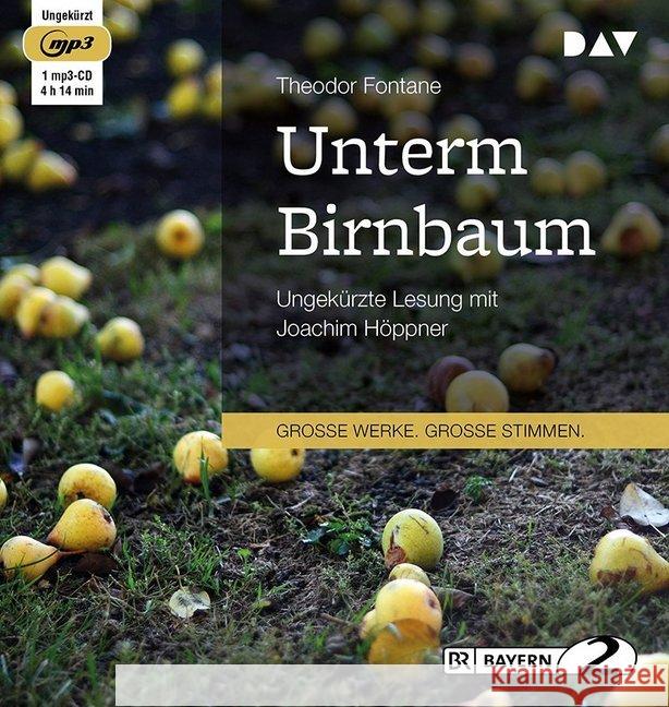 Unterm Birnbaum, 1 MP3-CD : Ungekürzte Lesung Fontane, Theodor 9783862316168