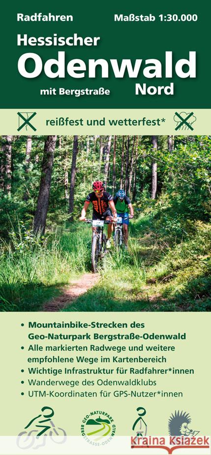 Radfahren, Hessischer Odenwald Nord mit Bergstraße, m. 1 Buch Messer, Michael 9783947593323