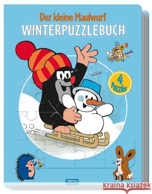 Der kleine Maulwurf, Winterpuzzlebuch Miler, Zdenek 9783957748331