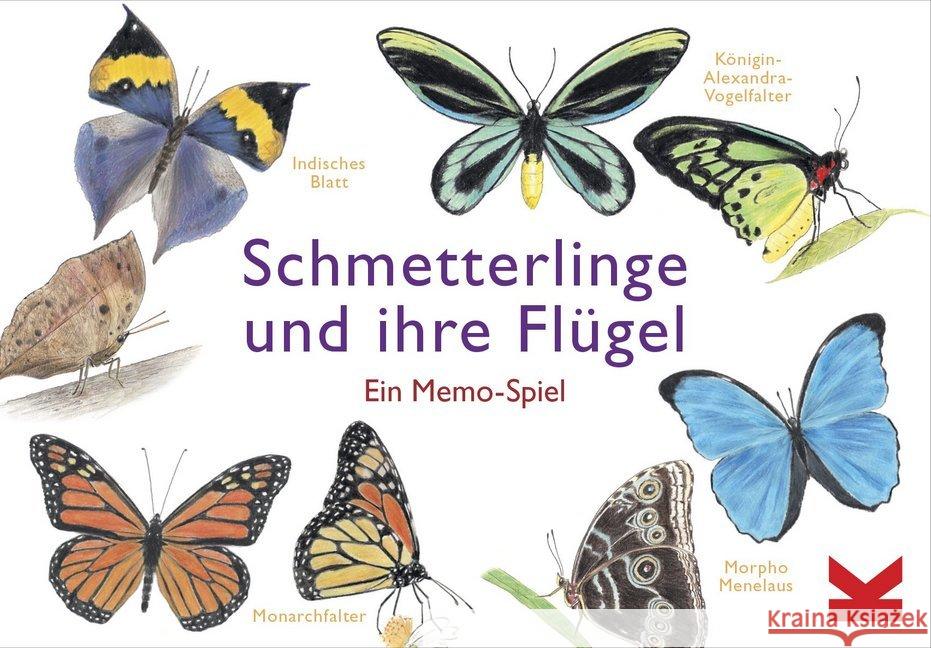 Schmetterlinge und ihre Flügel (Spiel) : Ein Memo-Spiel Unwin, Mike 9783962441302