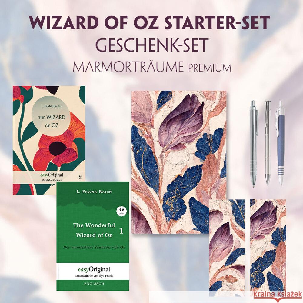 The Wonderful Wizard of Oz Starter-Paket Geschenkset 2 Bücher (mit Audio-Online) + Marmorträume Schreibset Premium, m. 2 Beilage, m. 2 Buch Baum, L. Frank 9783991129196