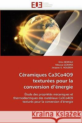 Céramiques Ca3co4o9 Texturées Pour La Conversion D Énergie Collectif 9786131565878 Editions Universitaires Europeennes