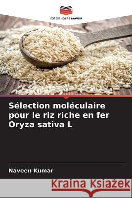 Sélection moléculaire pour le riz riche en fer Oryza sativa L Naveen Kumar 9786205276167