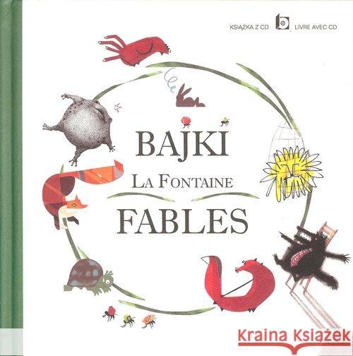 Bajki La Fontaine Fables + CD La Fontaine Jean 9788361213376 Widnokrąg