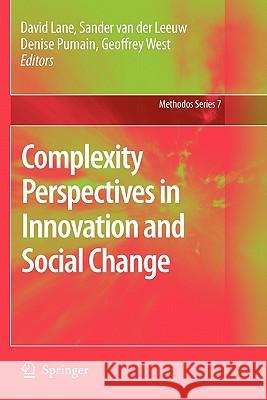 Complexity Perspectives in Innovation and Social Change Springer 9789048181797