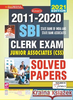 SBI & SBI Associates Clerk-Sol Papers-E-2020-21 Unknown 9789391062170
