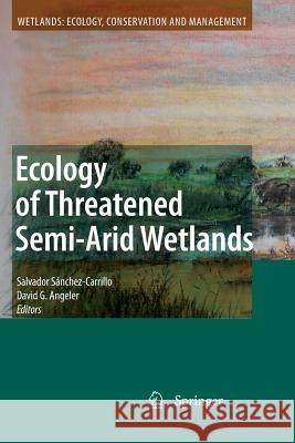 Ecology of Threatened Semi-Arid Wetlands: Long-Term Research in Las Tablas de Daimiel Sánchez-Carrillo, Salvador 9789400732896 Springer