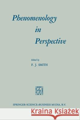 Phenomenology in Perspective Smith 9789401744492