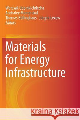 Materials for Energy Infrastructure Werasak Udomkichdecha Anchalee Mononukul Thomas Bollinghaus 9789811013201 Springer