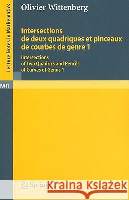 Intersections de Deux Quadriques Et Pinceaux de Courbes de Genre 1: Intersections of Two Quadrics and Pencils of Curves of Genus 1