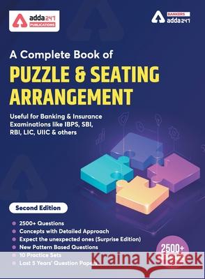 A Complete Book on Puzzles & Seating Arrangement Englsh Medium Adda247 9789389924541 Metis Eduventures Pvt Ltd - książka