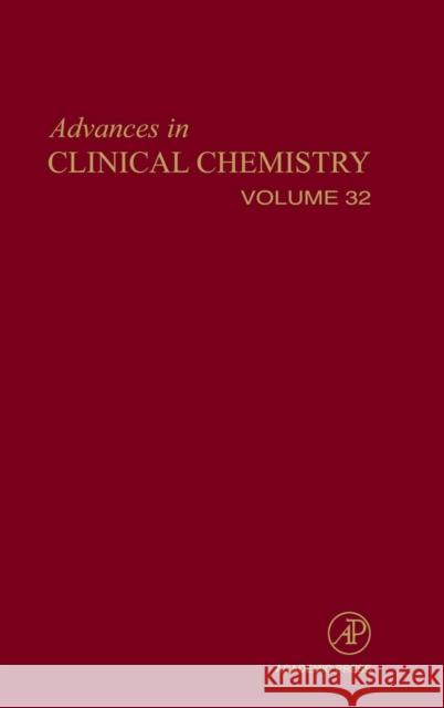 Advances in Clinical Chemistry: Volume 32 Spiegel, Herbert E. 9780120103324 Academic Press - książka