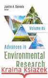 Advances in Environmental Research  9781685072360 Nova Science Publishers Inc