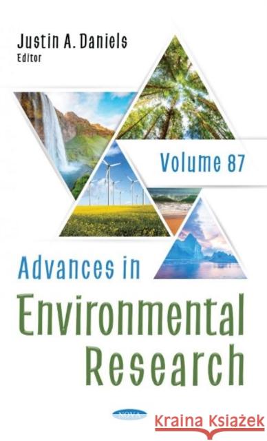 Advances in Environmental Research  9781685075262 Nova Science Publishers Inc - książka