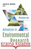 Advances in Environmental Research. Volume 84  9781685071769 Nova Science Publishers Inc