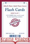 Alfred's Basic Adult PIano Course 1 Flash Cards Morton Manus 9780739013724 Alfred Publishing Co Inc.,U.S.