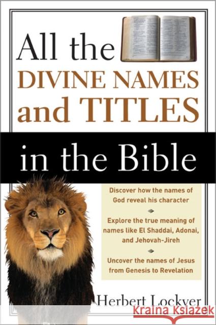All the Divine Names and Titles in the Bible Herbert Lockyer 9780310280415 Zondervan Publishing Company - książka