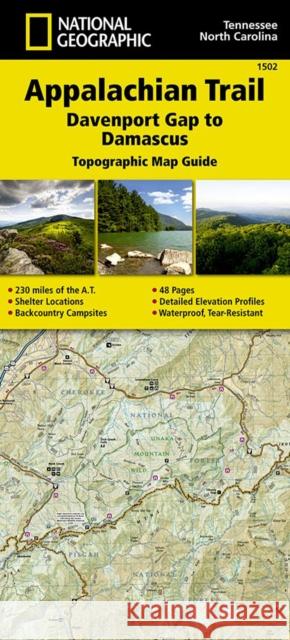 Appalachian Trail: Davenport Gap to Damascus Map [North Carolina, Tennessee] National Geographic Maps 9781597756396 National Geographic Maps - książka