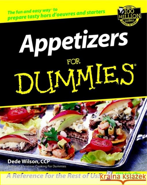 Appetizers for Dummies Wilson, Dede 9780764554391 John Wiley & Sons - książka