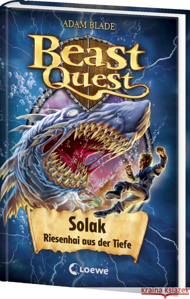 Beast Quest (Band 67) - Solak, Riesenhai aus der Tiefe Blade, Adam 9783743217478 Loewe - książka