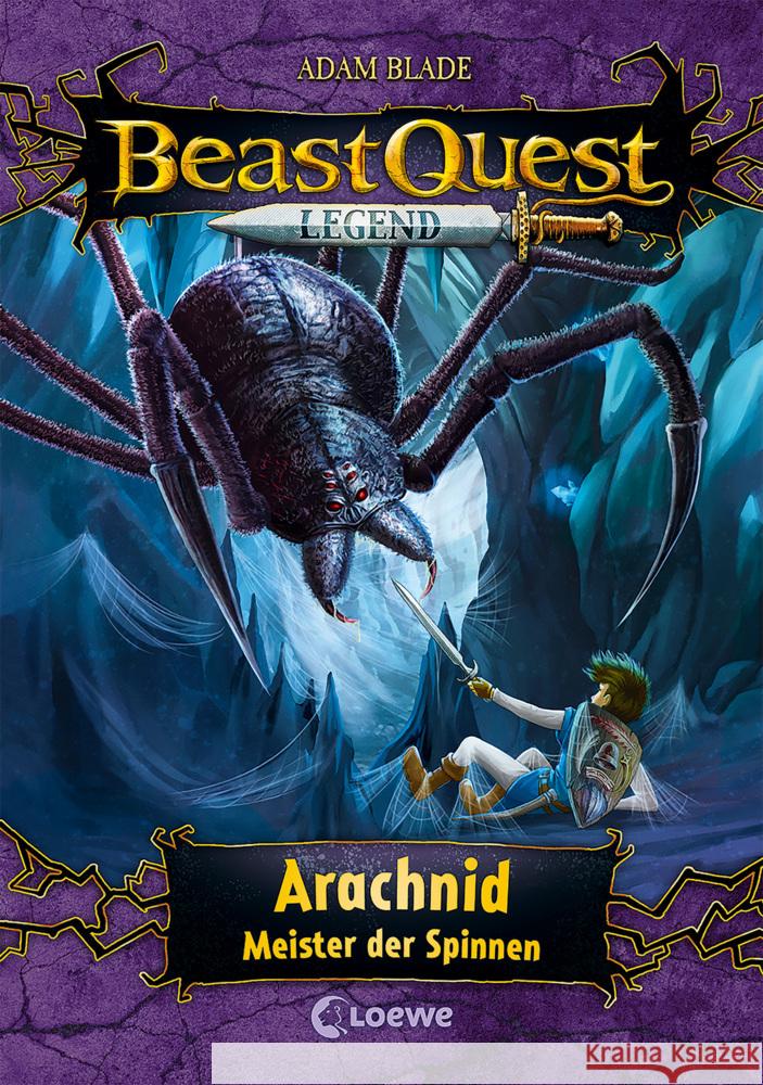 Beast Quest Legend (Band 11) - Arachnid, Meister der Spinnen Blade, Adam 9783743212374 Loewe - książka